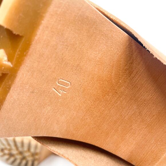 Swedish Hasbeens Bootcut Boot Nature Brown Leather Foldover Sz 40 / 10 - Picture 10 of 12